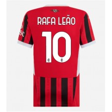 AC Milan Rafael Leao #10 Hjemmedrakt Kvinner 2024-25 Kortermet